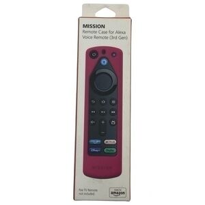Pink Protective Silicone Remote Cover Case for Alexa Voice Fire TV 3rd Gen